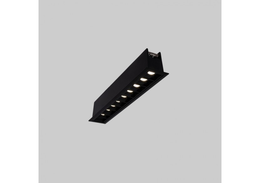 Spot linéaire LED encastré 20W-UGR18-IRC90-Puce OSRAM-Noir - B1218-20W-N-BN - Barcelona LED