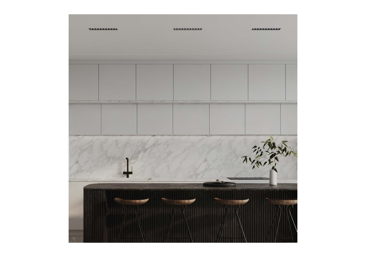 Spot linéaire LED encastré 20W-UGR18-IRC90-Puce OSRAM-Noir - B1218-20W-N-BN - Barcelona LED