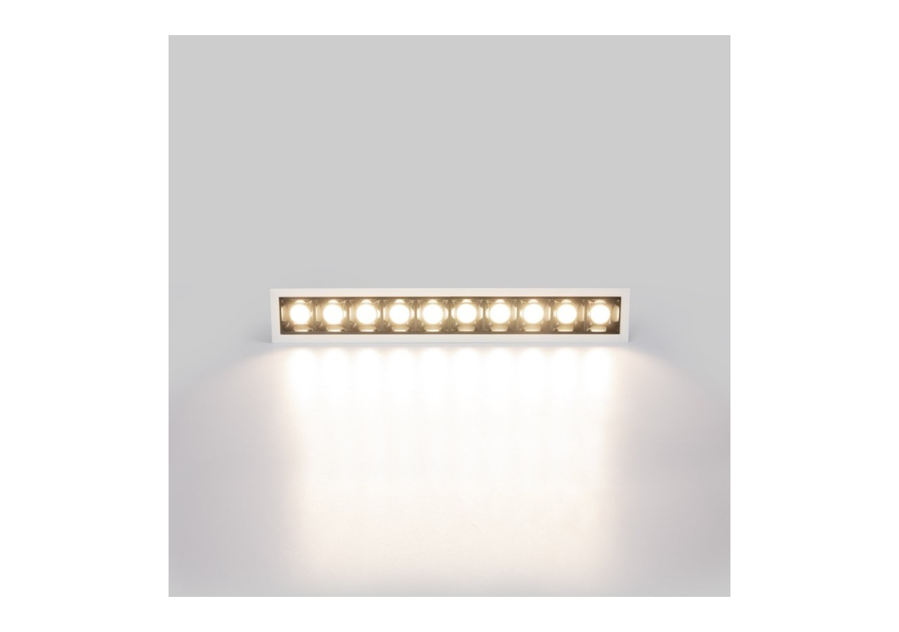 Spot linéaire LED encastré 20W-UGR18-IRC90-Puce OSRAM-Blanc - B1218-20W-B-BN - Barcelona LED
