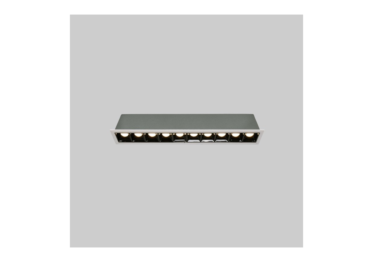 Spot linéaire LED encastré 20W-UGR18-IRC90-Puce OSRAM-Blanc - B1218-20W-B-BN - Barcelona LED