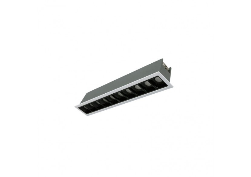 Spot linéaire LED encastré 20W-UGR18-IRC90-Puce OSRAM-Blanc - B1218-20W-B-BN - Barcelona LED