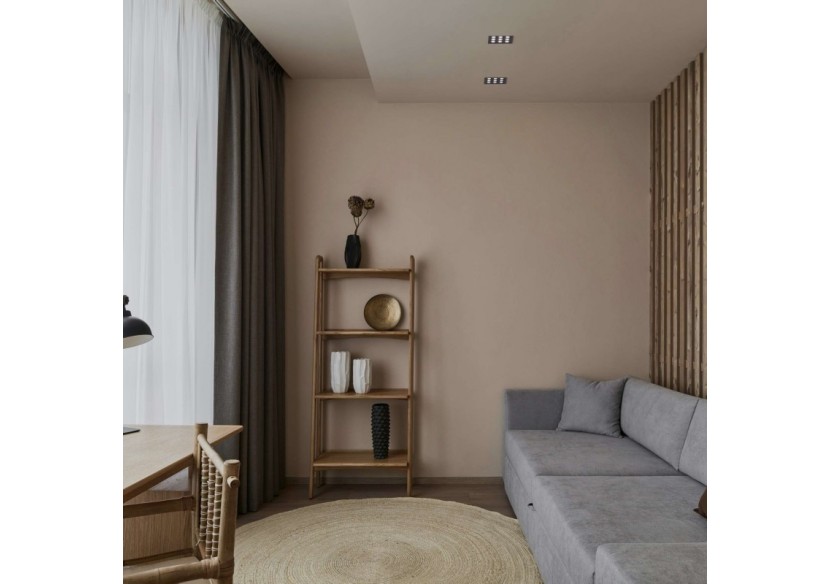 Spot LED encastrable carré 18W-9 lumières-UGR18-IRC90-Puce OSRAM-Noir - B1217-18W-N-BN - Barcelona LED