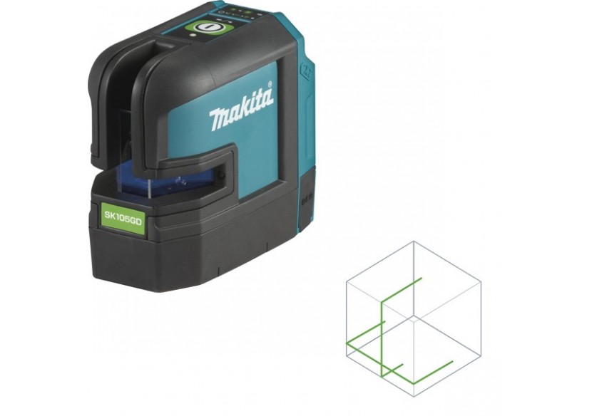 Laser croix 35 m (laser vert) 10,8 V (12 V max) - Makita : Confort'Mat