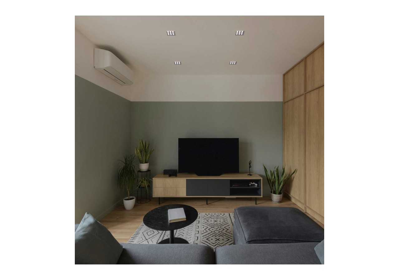 Spot LED encastrable carré 18W-9 lumières-UGR18-IRC90-Puce OSRAM-Blanc - B1217-18W-B-BN - Barcelona LED