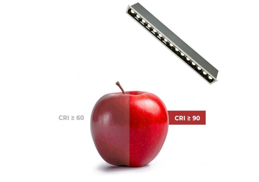 Spot linéaire LED encastré 30W-UGR18-IRC90-Puce OSRAM-4000K-Blanc - B1218-30W-B-BN - Barcelona LED