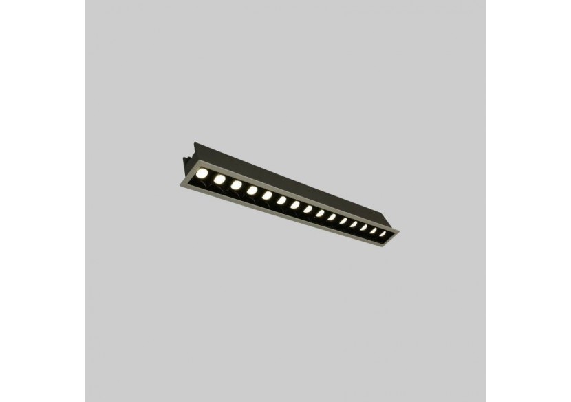 Spot linéaire LED encastré 30W-UGR18-IRC90-Puce OSRAM-4000K-Blanc - B1218-30W-B-BN - Barcelona LED