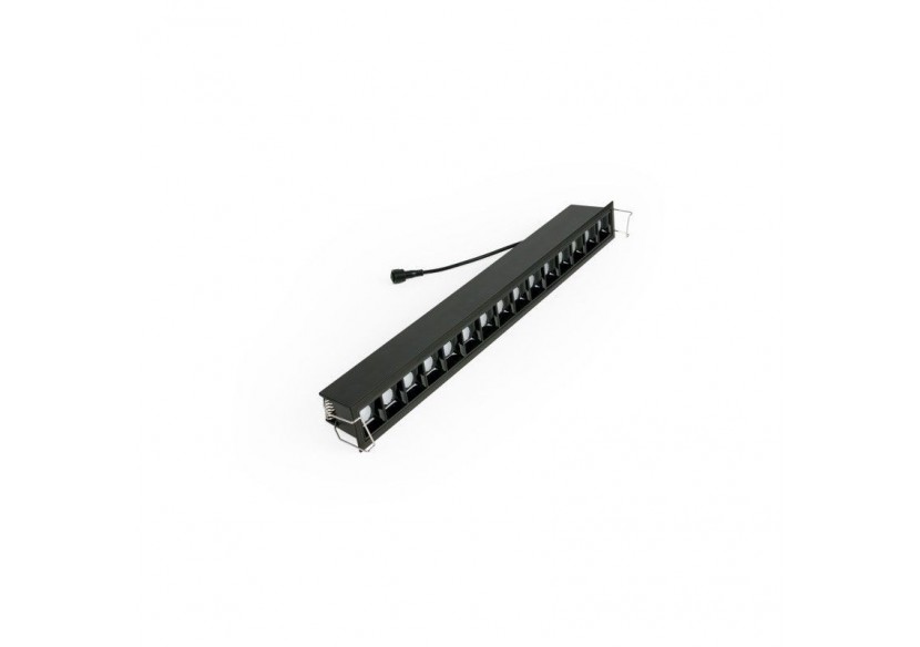 Spot linéaire LED encastré 30W-UGR18-IRC90-Puce OSRAM-4000K-Noir - B1218-30W-N-BN - Barcelona LED