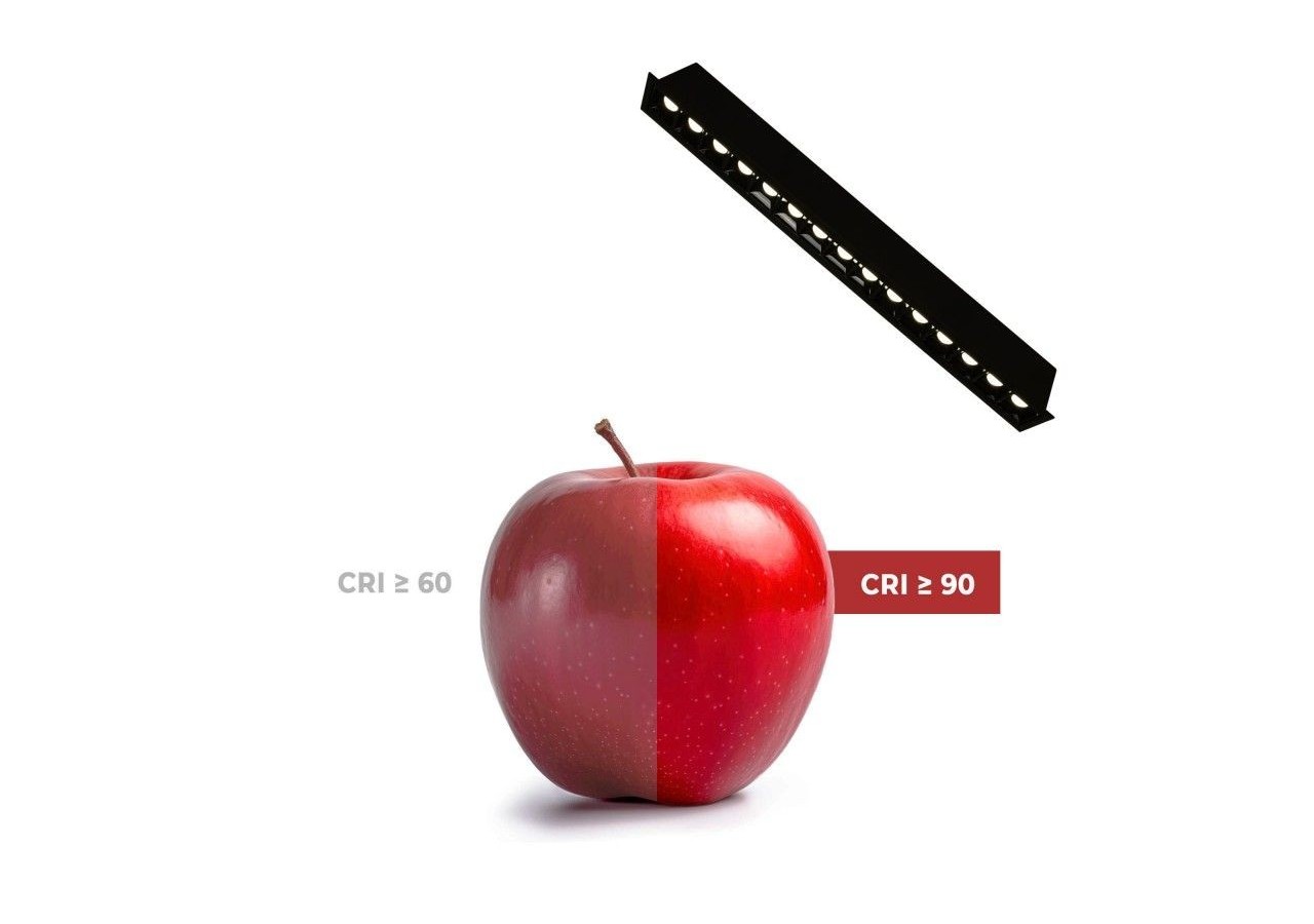 Spot linéaire LED encastré 30W-UGR18-IRC90-Puce OSRAM-4000K-Noir - B1218-30W-N-BN - Barcelona LED