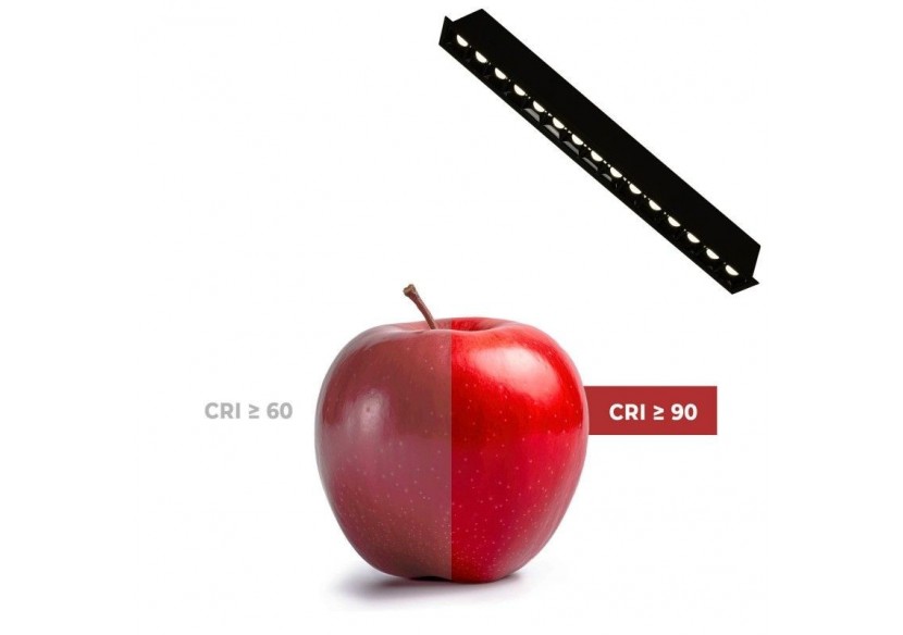 Spot linéaire LED encastré 30W-UGR18-IRC90-Puce OSRAM-4000K-Noir - B1218-30W-N-BN - Barcelona LED