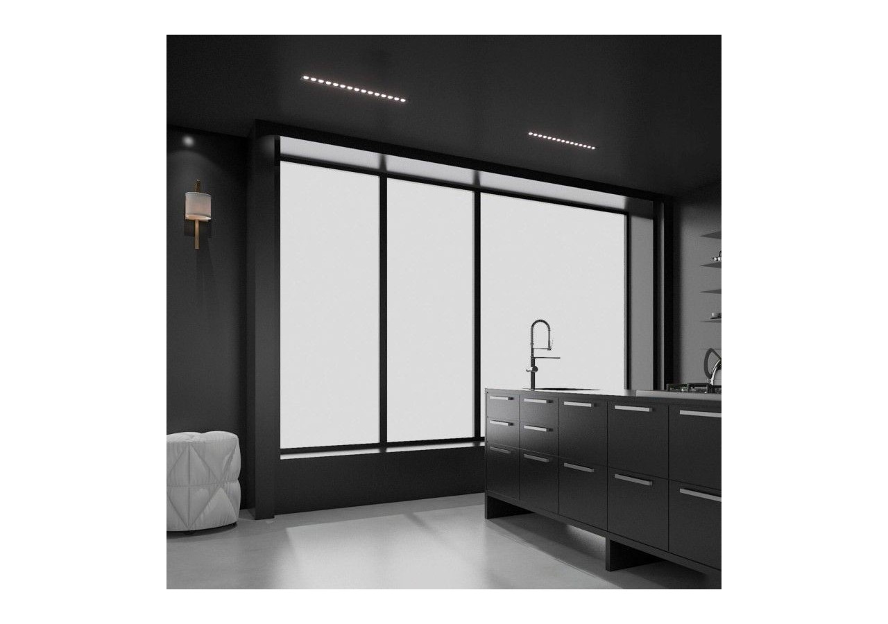 Spot linéaire LED encastré 30W-UGR18-IRC90-Puce OSRAM-4000K-Noir - B1218-30W-N-BN - Barcelona LED