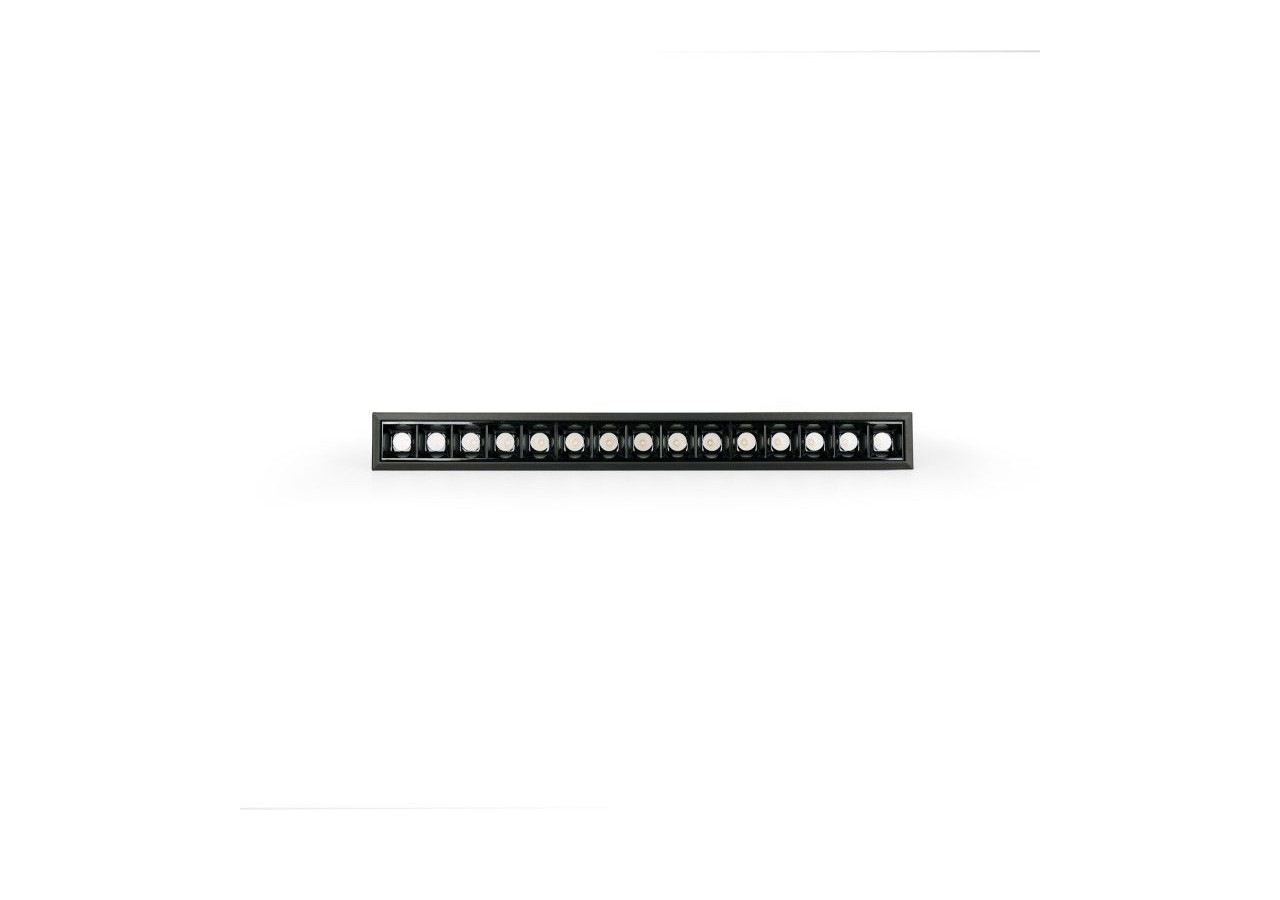 Spot linéaire LED encastré 30W-UGR18-IRC90-Puce OSRAM-4000K-Noir - B1218-30W-N-BN - Barcelona LED