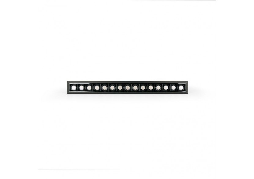 Spot linéaire LED encastré 30W-UGR18-IRC90-Puce OSRAM-4000K-Noir - B1218-30W-N-BN - Barcelona LED
