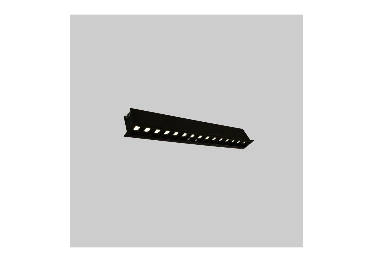 Spot linéaire LED encastré 30W-UGR18-IRC90-Puce OSRAM-4000K-Noir - B1218-30W-N-BN - Barcelona LED