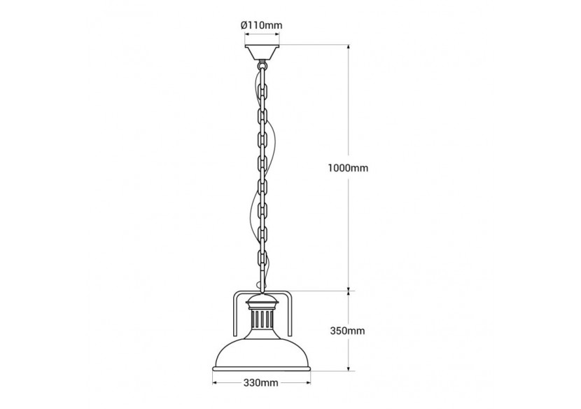 Suspension "Alcatraz" - LV230 - Barcelona LED