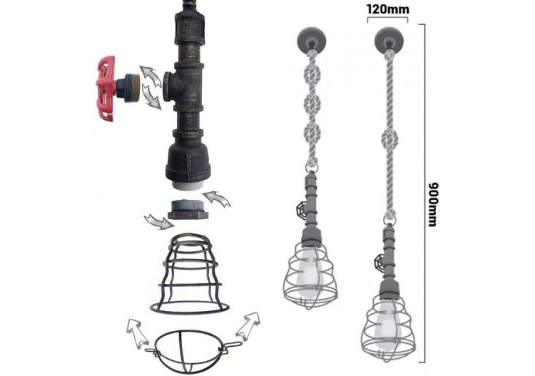 Suspension "Nutto" - LV409 - Barcelona LED 2