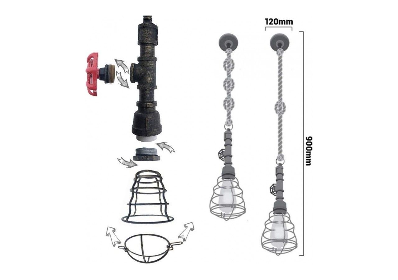 Suspension "Nutto" - LV409 - Barcelona LED