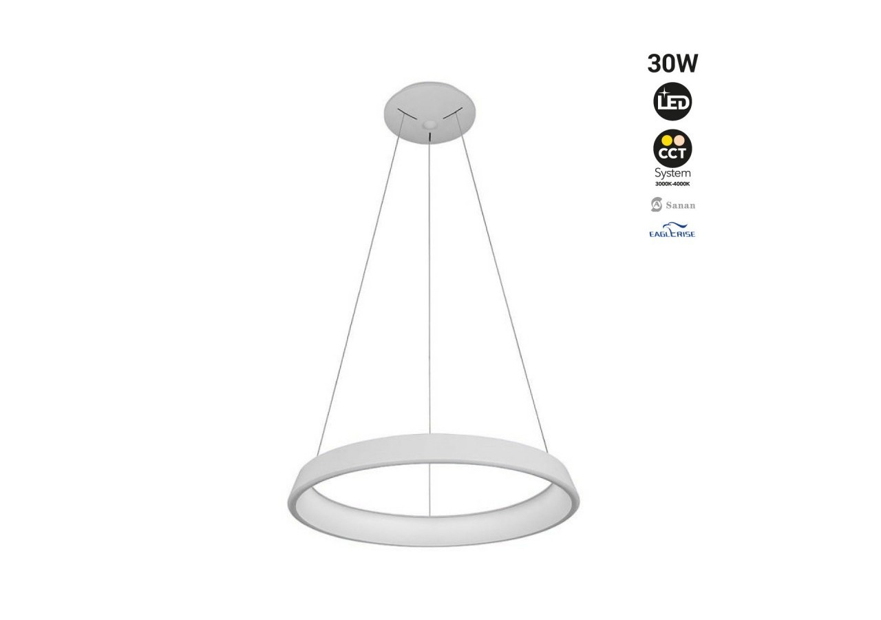 Suspension LED scandinave "ONCAMO 3"-CCT 3000K-4000K-30W - LN1605-CCT - Barcelona LED