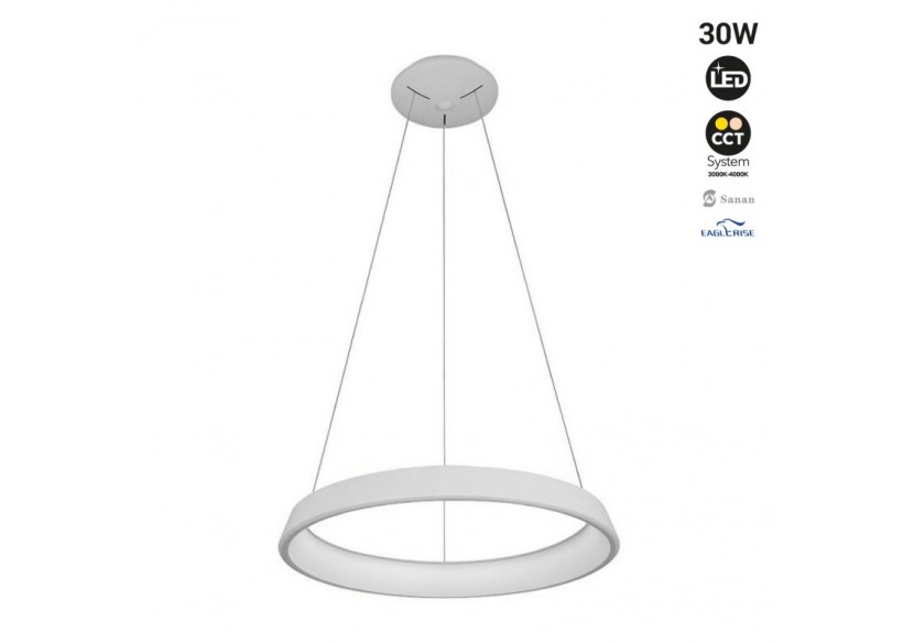 Suspension LED scandinave "ONCAMO 3"-CCT 3000K-4000K-30W - LN1605-CCT - Barcelona LED