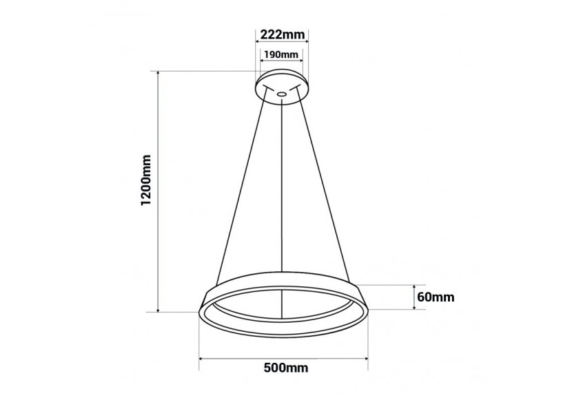 Suspension LED scandinave "ONCAMO 3"-CCT 3000K-4000K-30W - LN1605-CCT - Barcelona LED