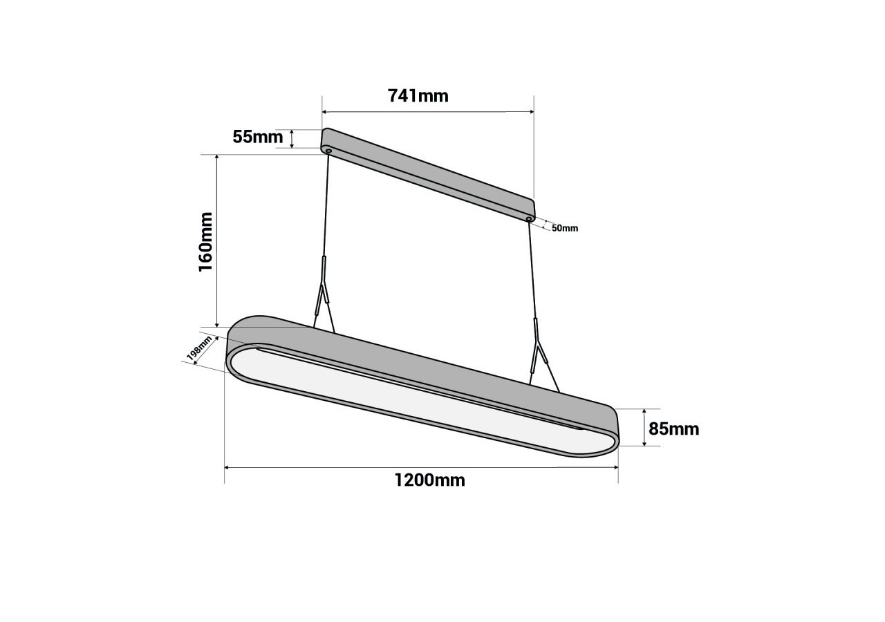 Suspension LED scandinave "RIPLEY" CCT-44W - LN1604-CCT - Barcelona LED