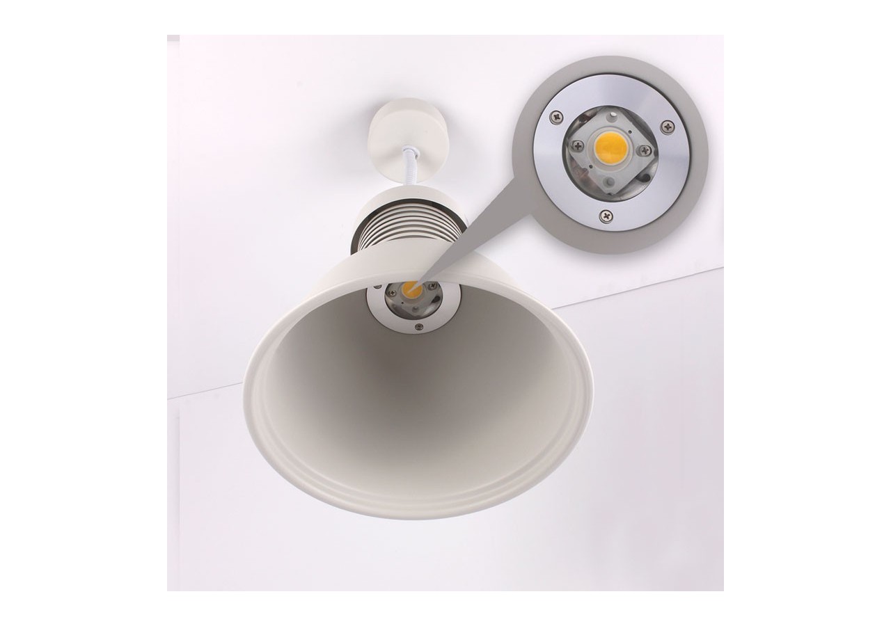 Suspension industrielle LED cloche 36W - B8710-B-BC - Barcelona LED