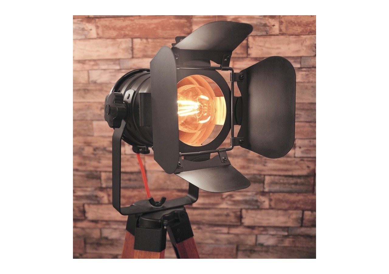 Lampadaire vintage avec trépied "CINEMA" 139cm - LV234 - Barcelona LED