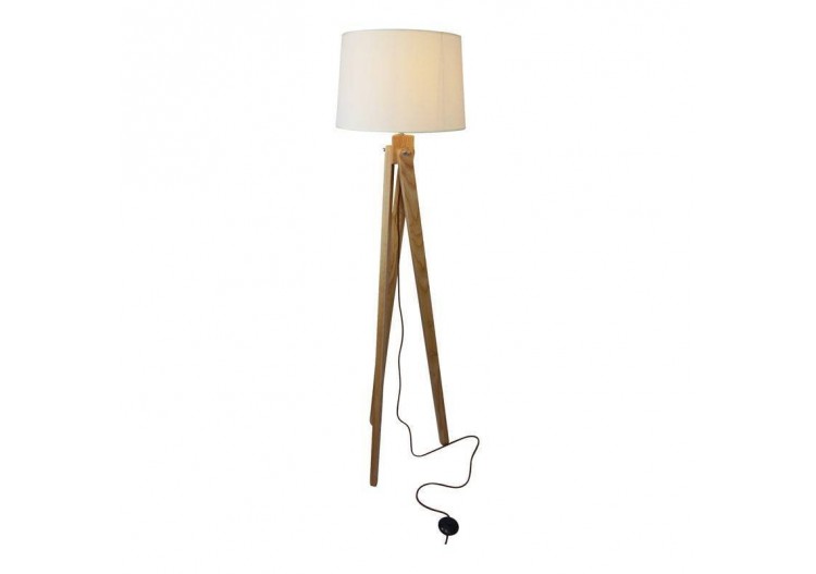 Lampadaire trépied en bois "Nashua" E27 - LM100 - Barcelona LED