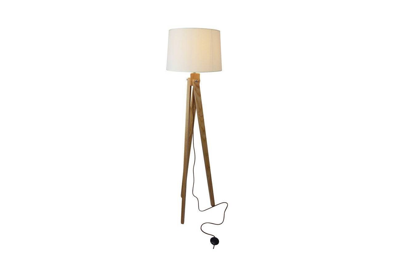 Lampadaire trépied en bois "Nashua" E27 - LM100 - Barcelona LED