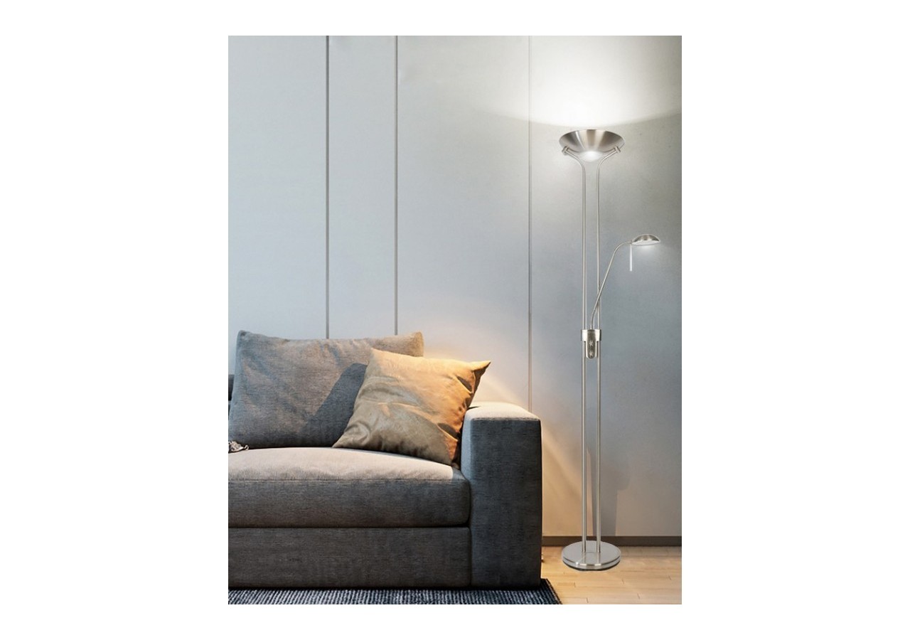 Lampadaire "Helix-XL" avec liseuse dimmable - L3027-P - Barcelona LED