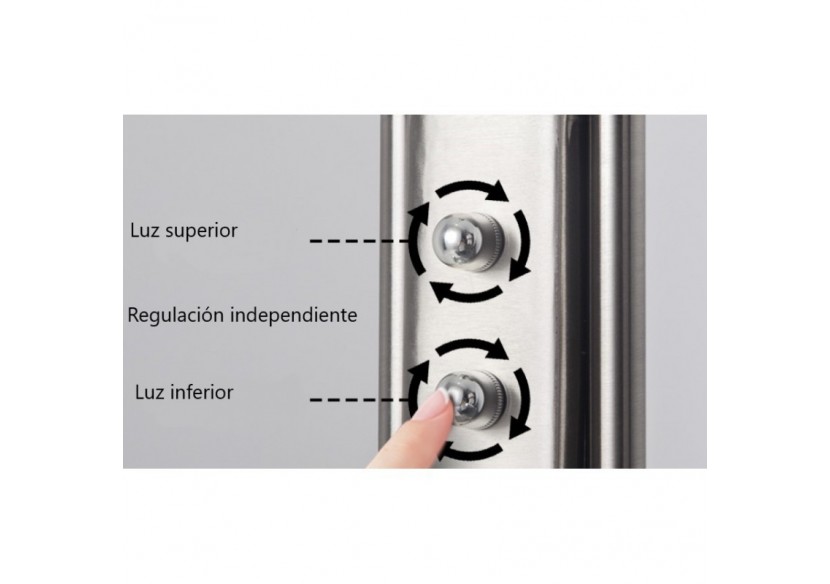 Lampadaire "Helix-XL" avec liseuse dimmable - L3027-P - Barcelona LED