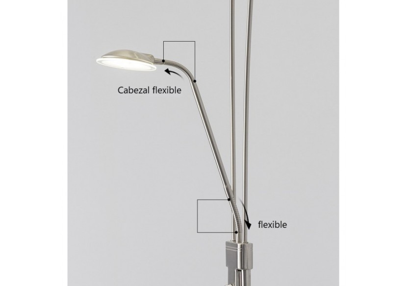 Lampadaire "Helix-XL" avec liseuse dimmable - L3027-P - Barcelona LED