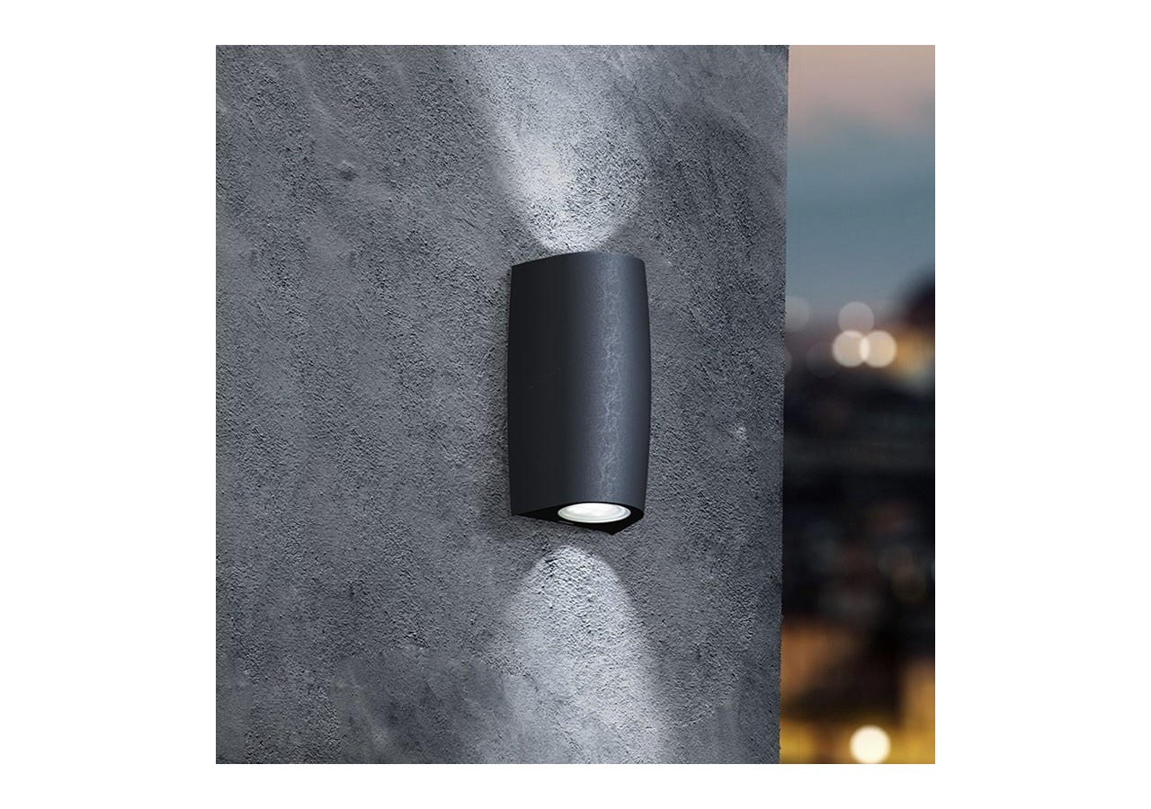 Applique murale Fumagalli "Double Marta" CCT GU10 2 x 4,5W IP55 - 2A4.000.000.AXU2K - Barcelona LED