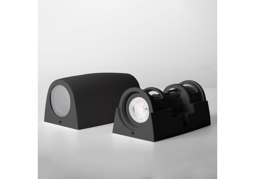 Applique murale Fumagalli "Double Marta" CCT GU10 2 x 4,5W IP55 - 2A4.000.000.AXU2K - Barcelona LED