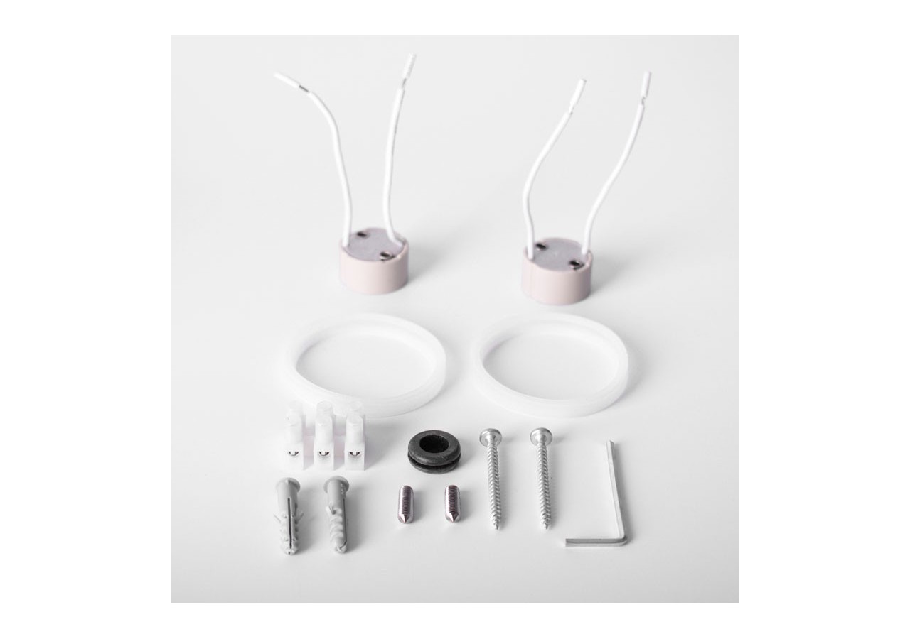 Applique murale Fumagalli "Double Marta" CCT GU10 2 x 4,5W IP55 - 2A4.000.000.AXU2K - Barcelona LED