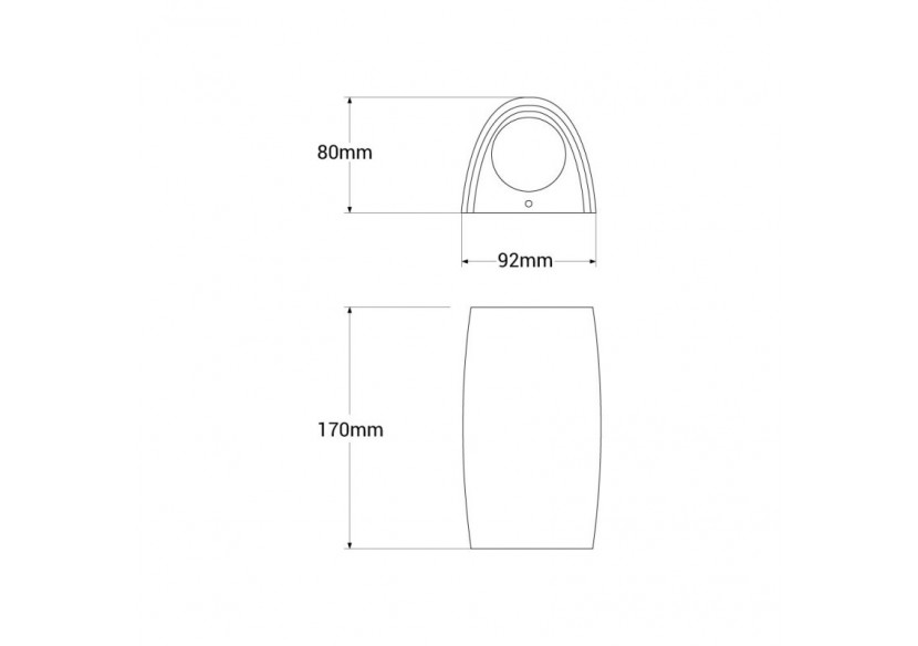 Applique murale Fumagalli "Marta" GU10 3.5W IP55 - 1A4.000.000.WXU1K - Barcelona LED