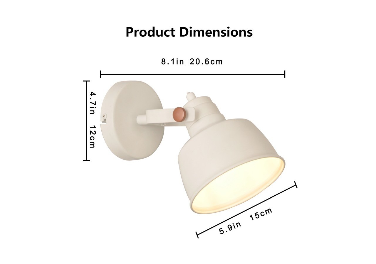 Applique murale orientable en métal "Kukka" - LN4003-B - Barcelona LED