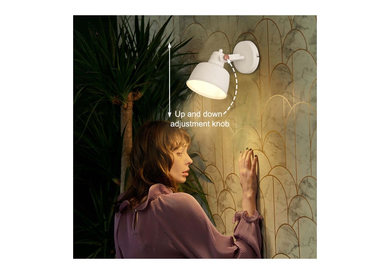 Applique murale orientable en métal "Kukka" - LN4003-B - Barcelona LED