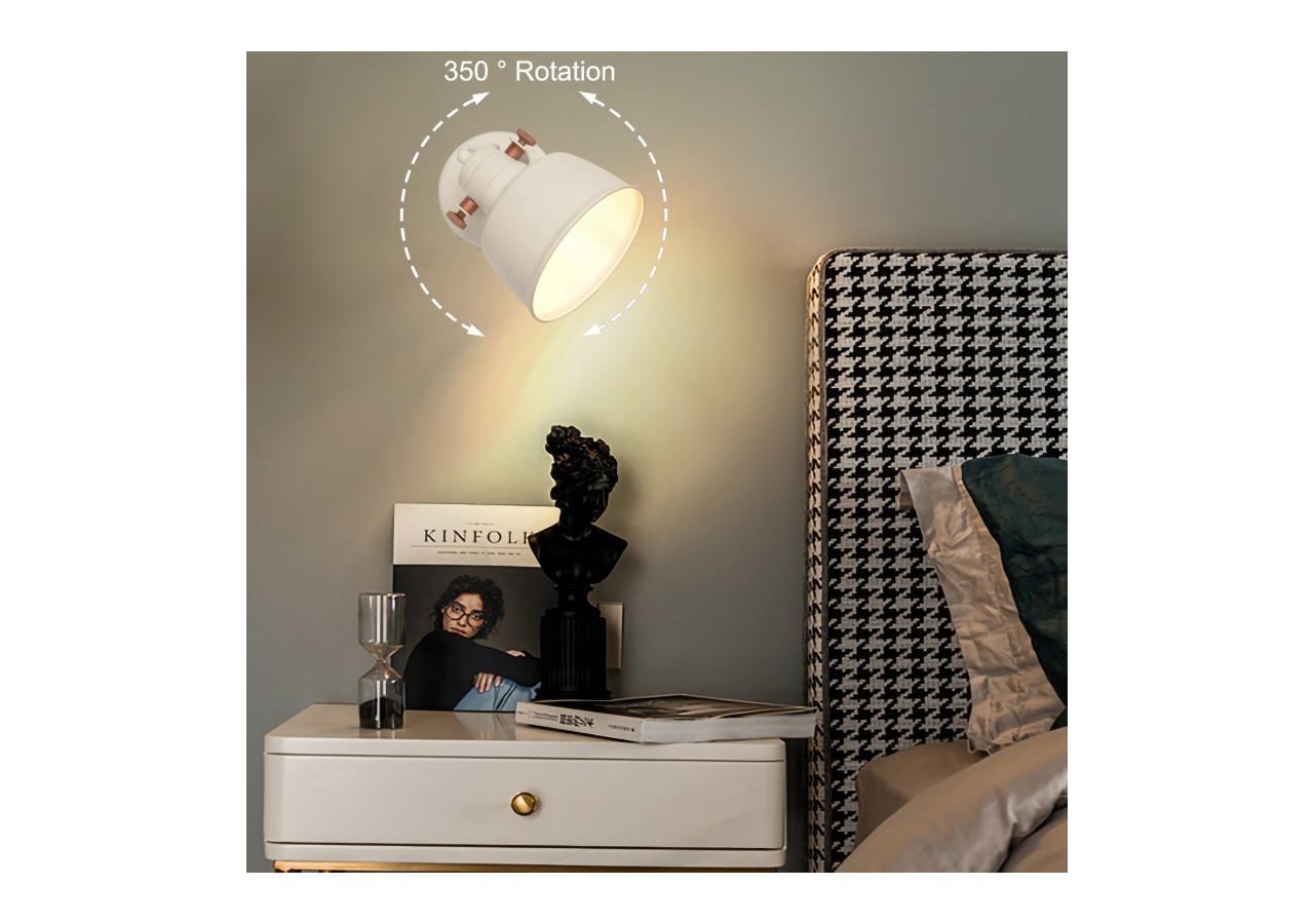 Applique murale orientable en métal "Kukka" - LN4003-B - Barcelona LED