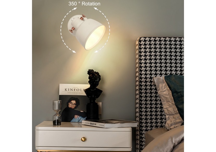 Applique murale orientable en métal "Kukka" - LN4003-B - Barcelona LED