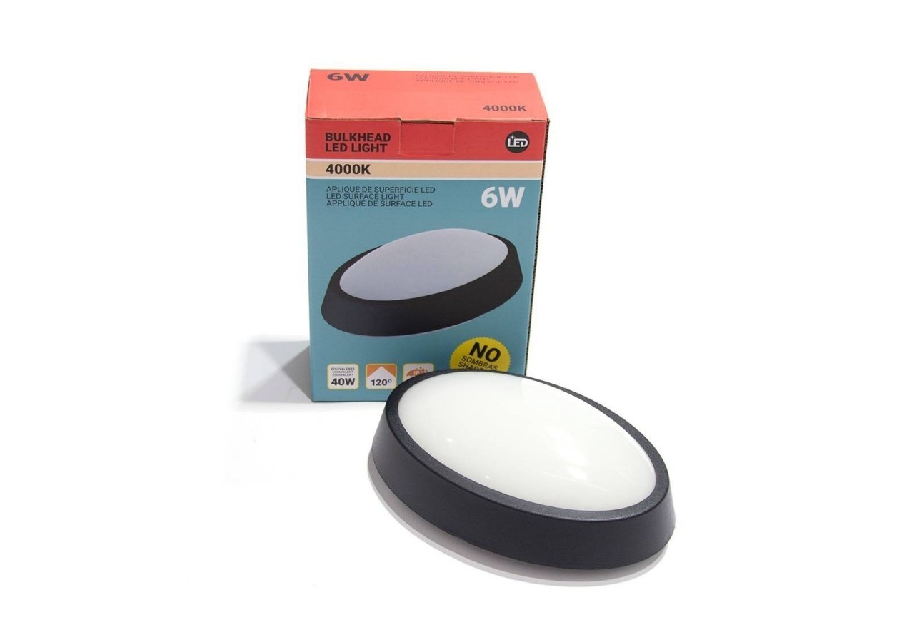 Applique LED 6W 420lm 4000K IP64 - B1712-N-BN - Barcelona LED