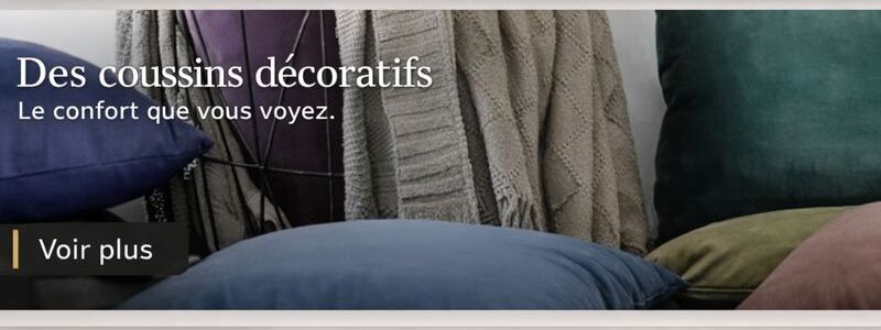 Des coussins décoratifs